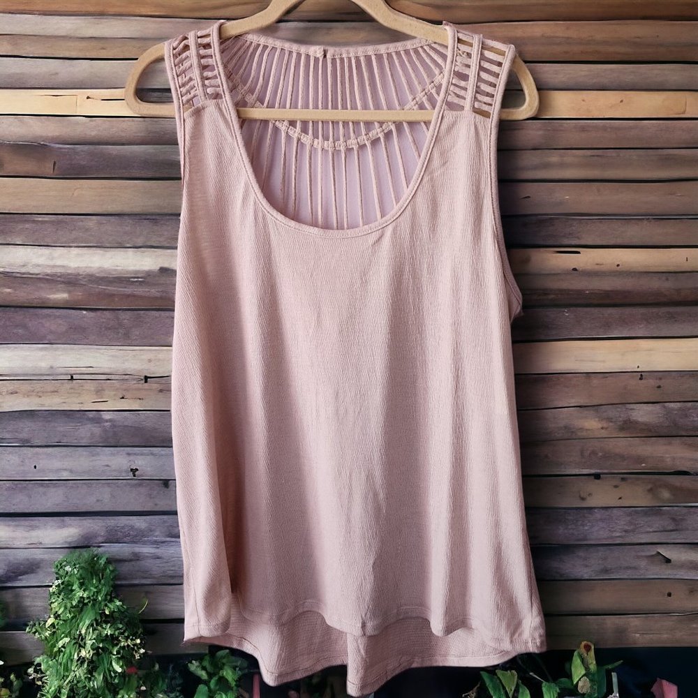 NWOT Pixley Tani Lattice Detail Knit Tank